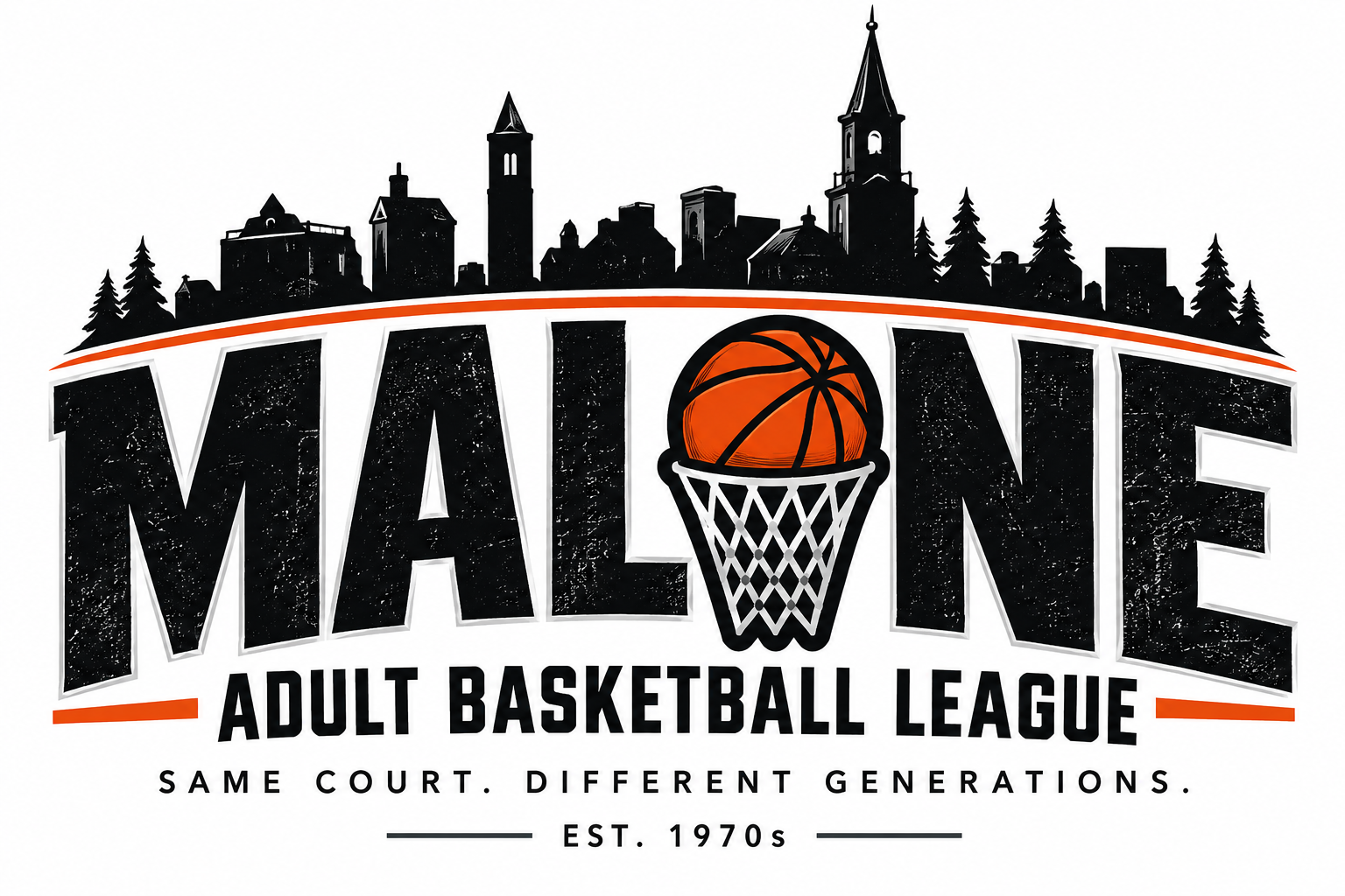 Malone Adult Basketball League logo